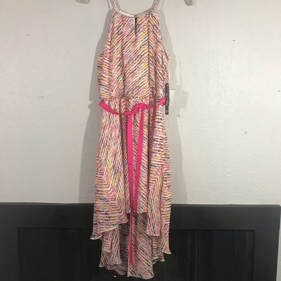 As U Wish NWT High Low Tie Waist Dress size L - Picture 1 of 8